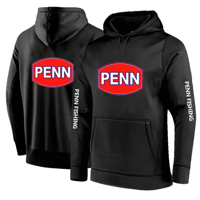 Penn Fishing Reel 2023 Men's New Solid Color Hoodies Streetwear