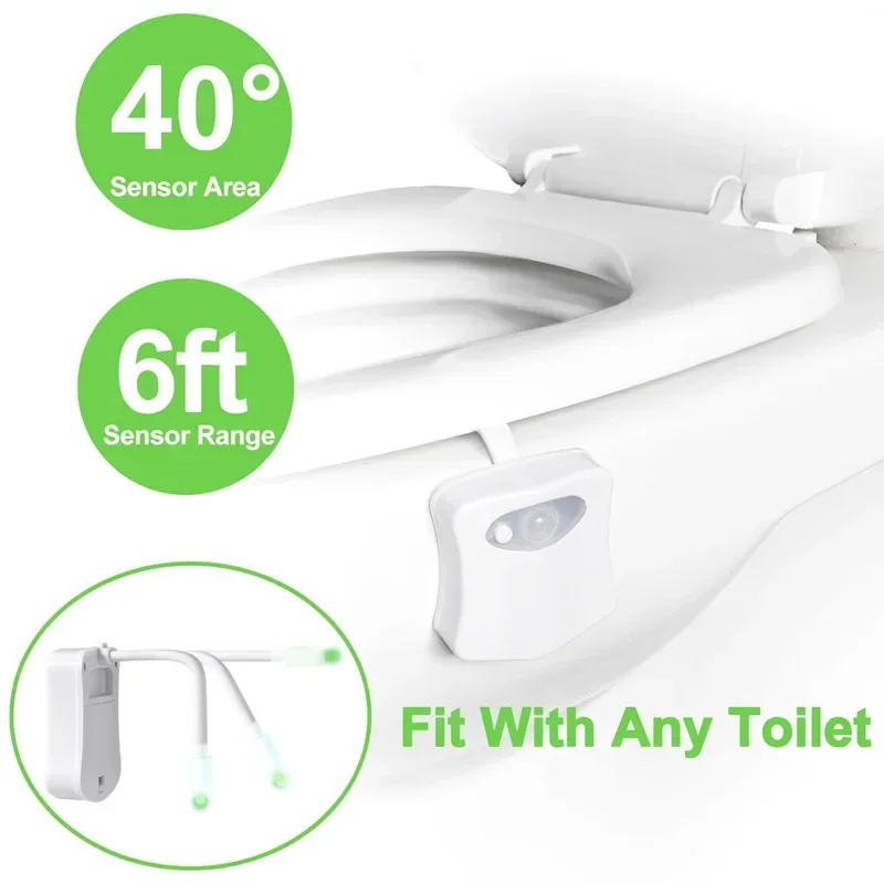 ZK30 Smart PIR Motion Sensor Toilet Seat Night Light 8/16 Colors Waterproof Backlight For Toilet Bowl LED Lamp WC Toilet Light 3
