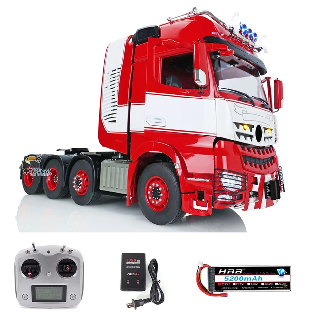 1/14 LESU RC Tracteur Camion pour 3363 Télécommande Voiture Châssis En  Métal Rouge Blanc Jouets pour Adulte Assemblé Peint THZH1369-SMT3 -  AliExpress