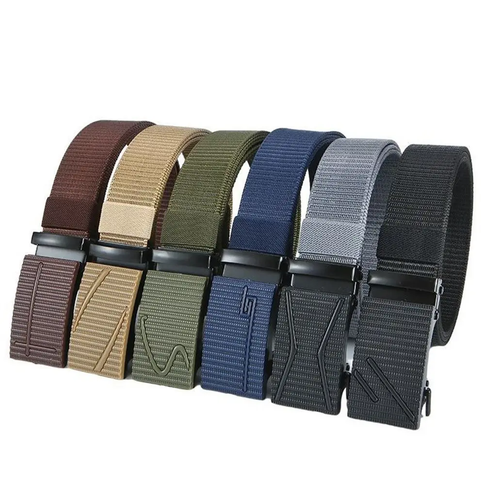 

Outdoor Elastic Casual Breathable Alloy Buckle Tactical Waistbelt Nylon Belt