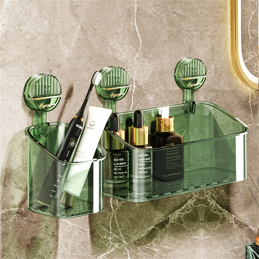 

Acrylic Bathroom Shelf Shelves for Bathroom Without Drill Wall Shelves Shampoo Holder Decorations Organization Storage Shelves