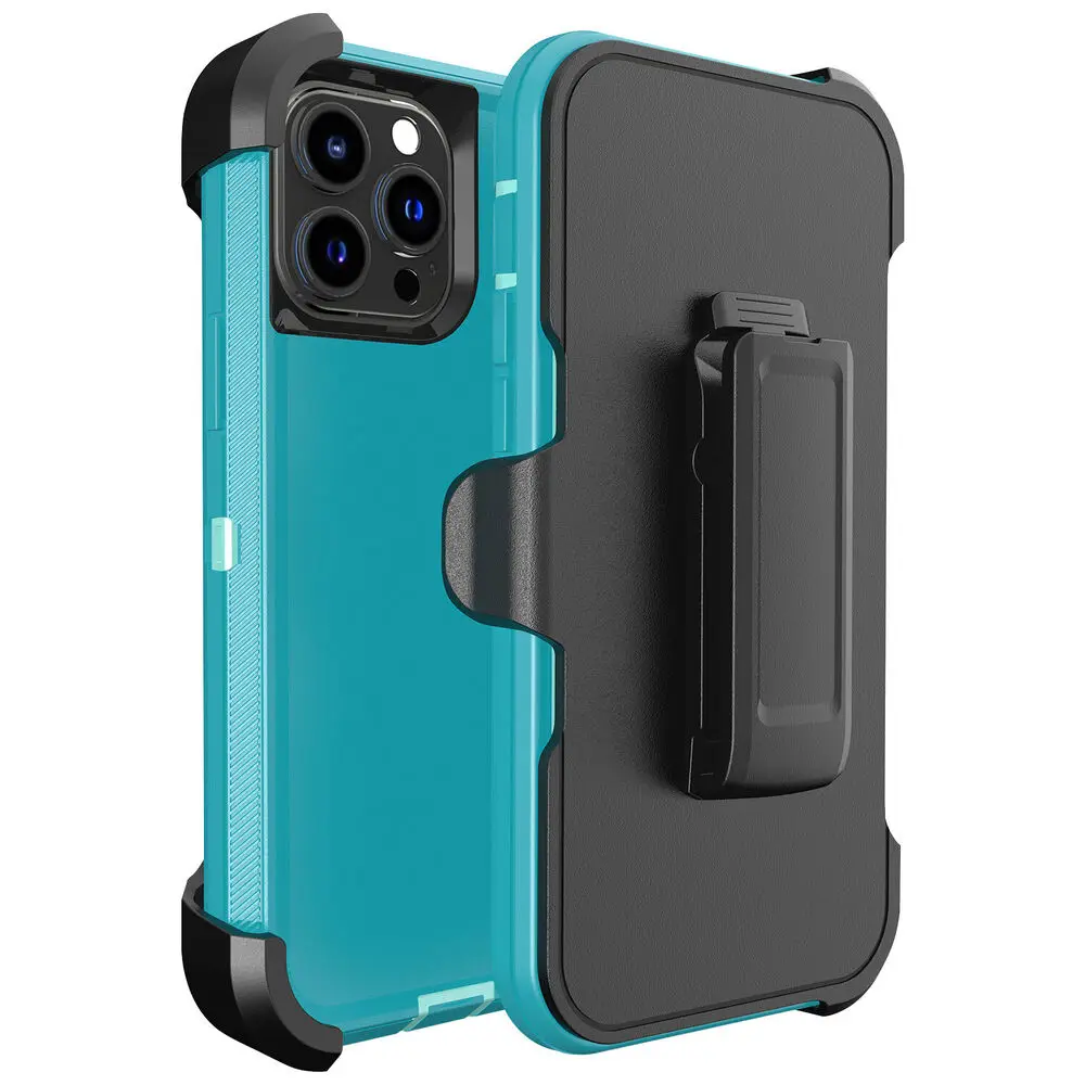 Hybrid Impact Shockproof Protective Armor Case with Belt Clip Holster