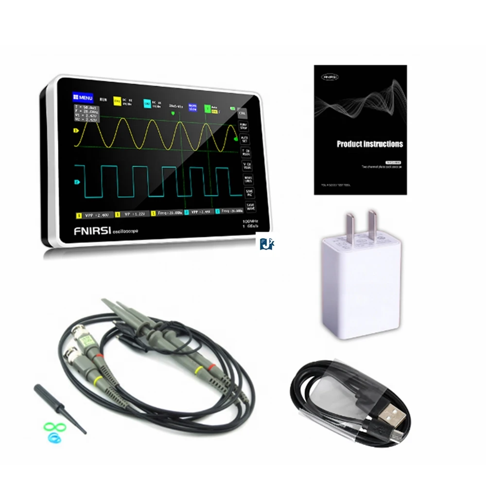 

1013D Digital tablet oscilloscope dual channel 100M bandwidth 1GS sampling rate mini tablet digital oscilloscope