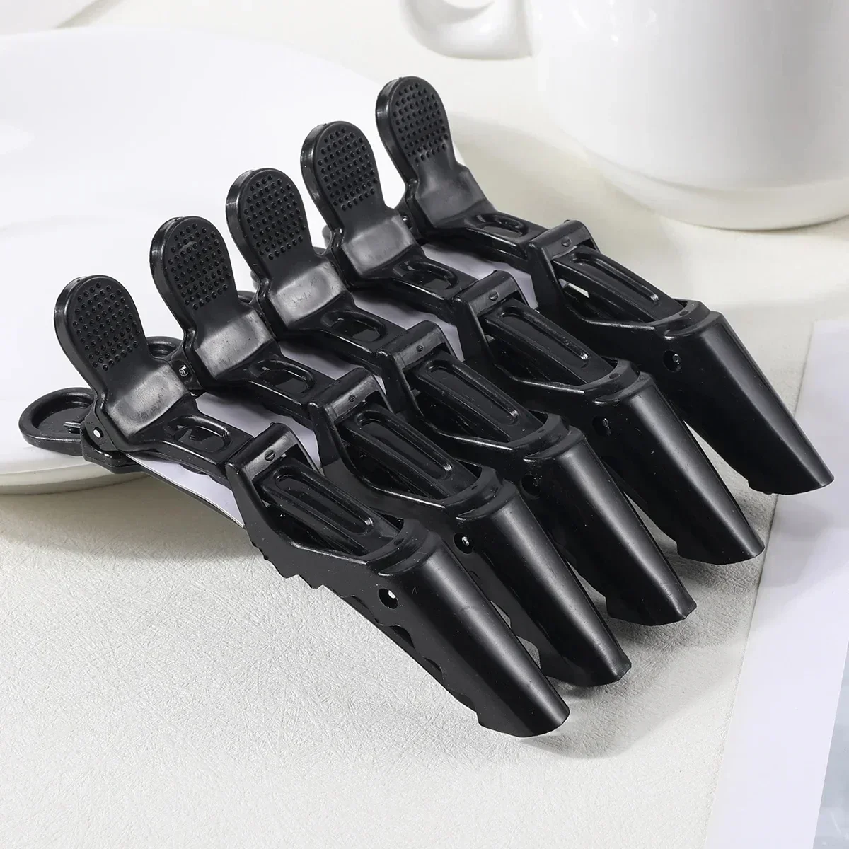 Hair Clips 5PCS Plastic Alligator Hair Clip Hairdressing Clamps Hair Claw Professional Barber Clips Salon Styling Hairpins Accessorie
