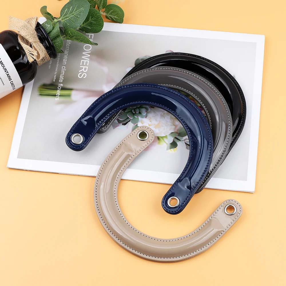 Detachable Bag Handles DIY Handmade Artificial PU Leather Purse Handles For Women Luxury Handbag Replacement Belt Accessorie 1PC