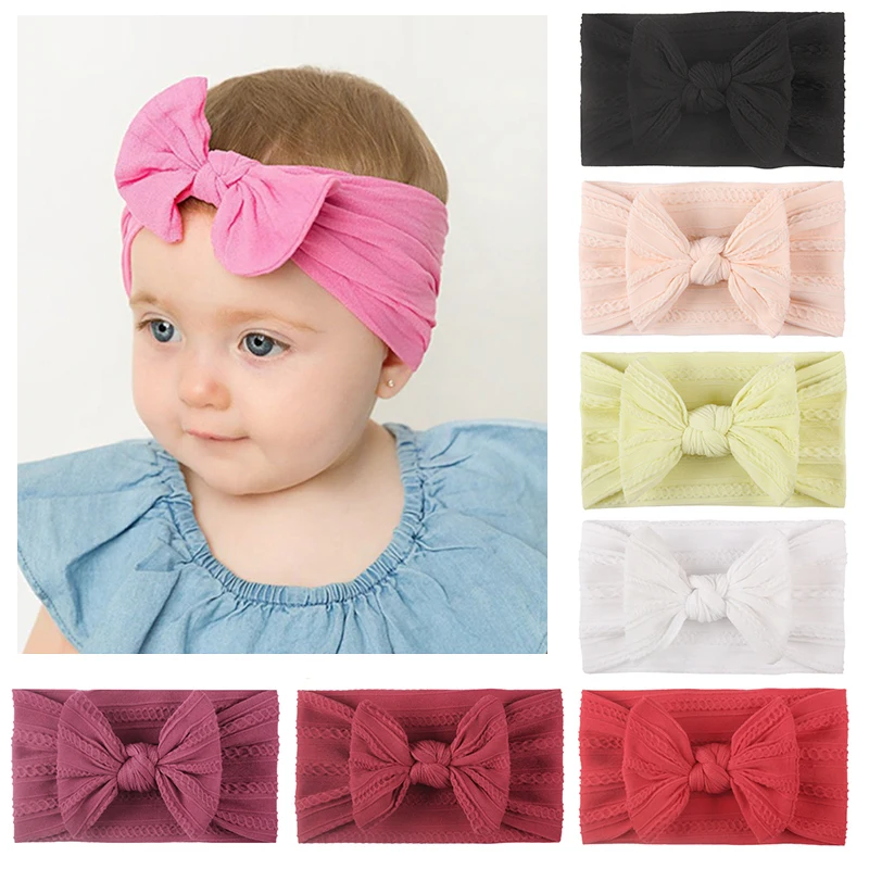 CÉLLOT 16 Colors Baby Bow Wide Turban Headbands Girls Big 6 Inches Hair Bows Head Wraps Newborn Infants Toddlers Hairbands - Foto 10