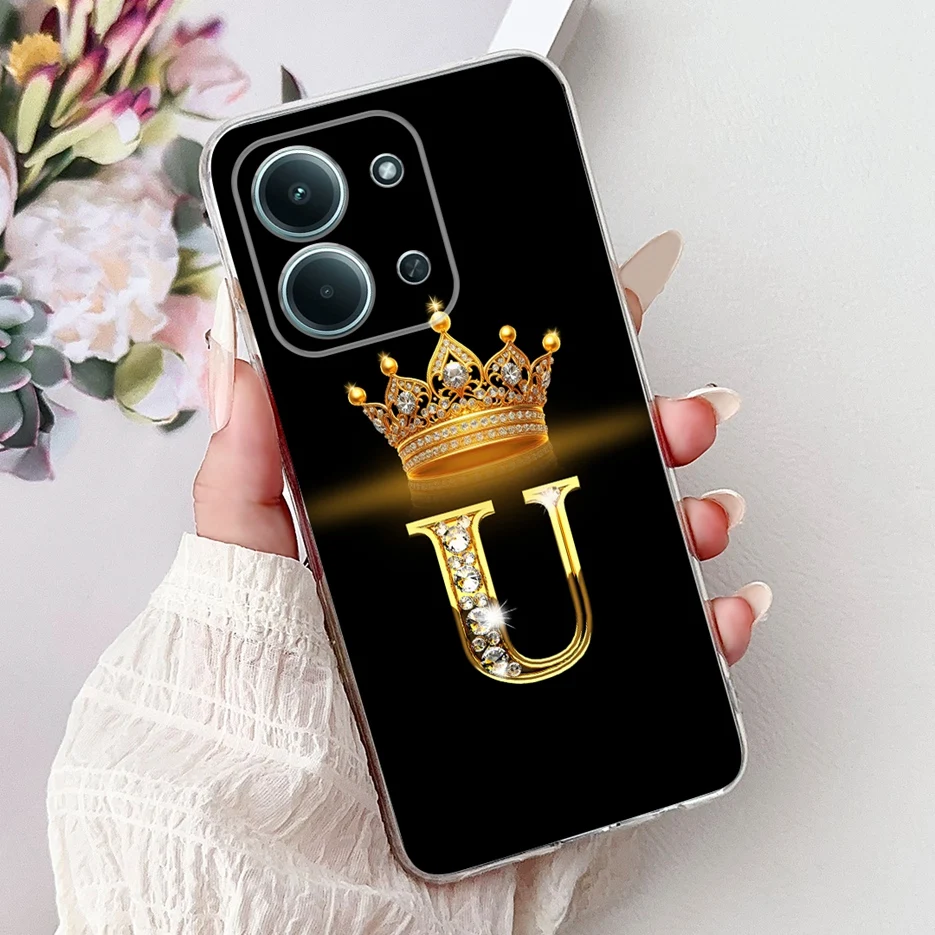 Luxury Letter Design Slim Phone Case - Soft Back Cover Coque