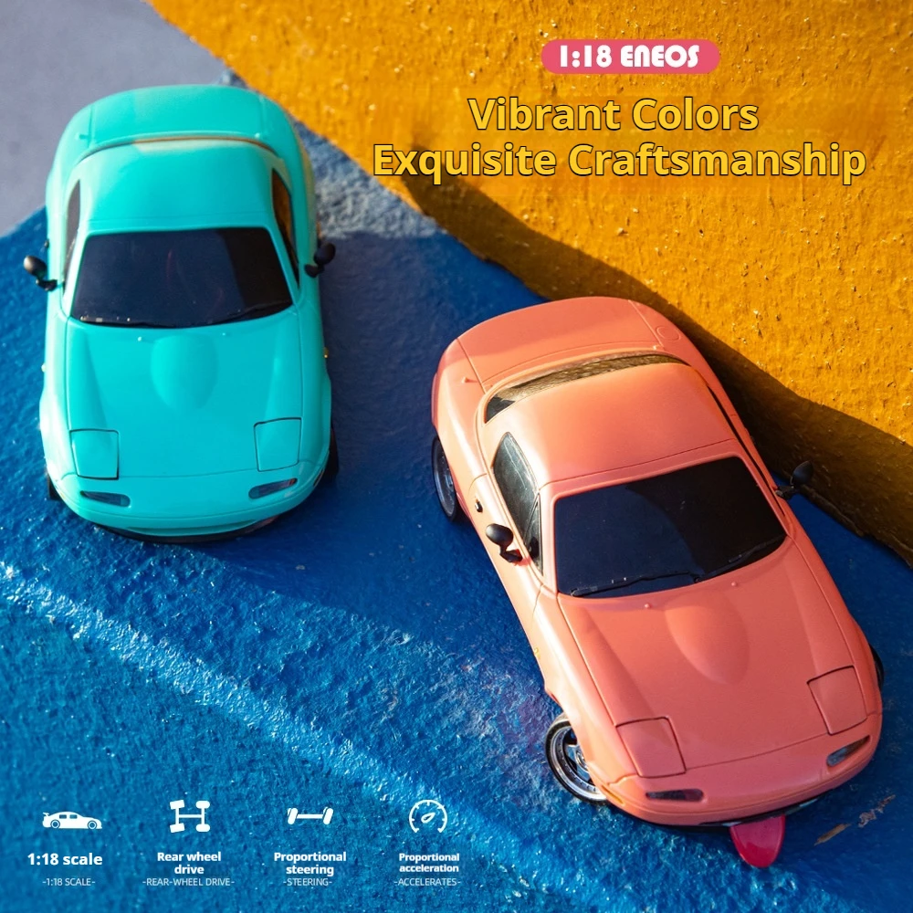 Hot 1:18 Adorable Mx-5 Miata Rx7 Rc Drift Car 2.4g Esp Gyro Flip-Up Light Full Scale Remote Control Toy Car Kid Adult Xmas Gift 6