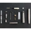 MOONMAN Ti200 Titanium Alloy Fountain Pen F 14K Gold 0.5mm nib with Converter Office Business Smooth Writing Ink Pen gift pens 6