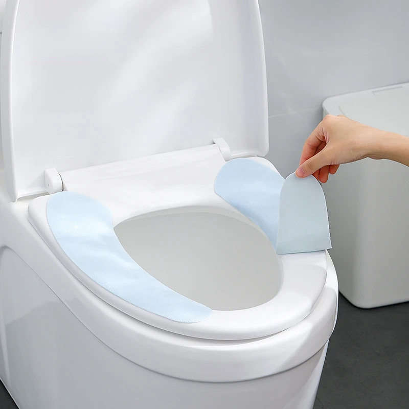 

Household Crystal Velvet Paste Toilet Pad Bathroom Warm Toilet Pad Can Be Washed To Increase The Toilet Seat Toilet Seat