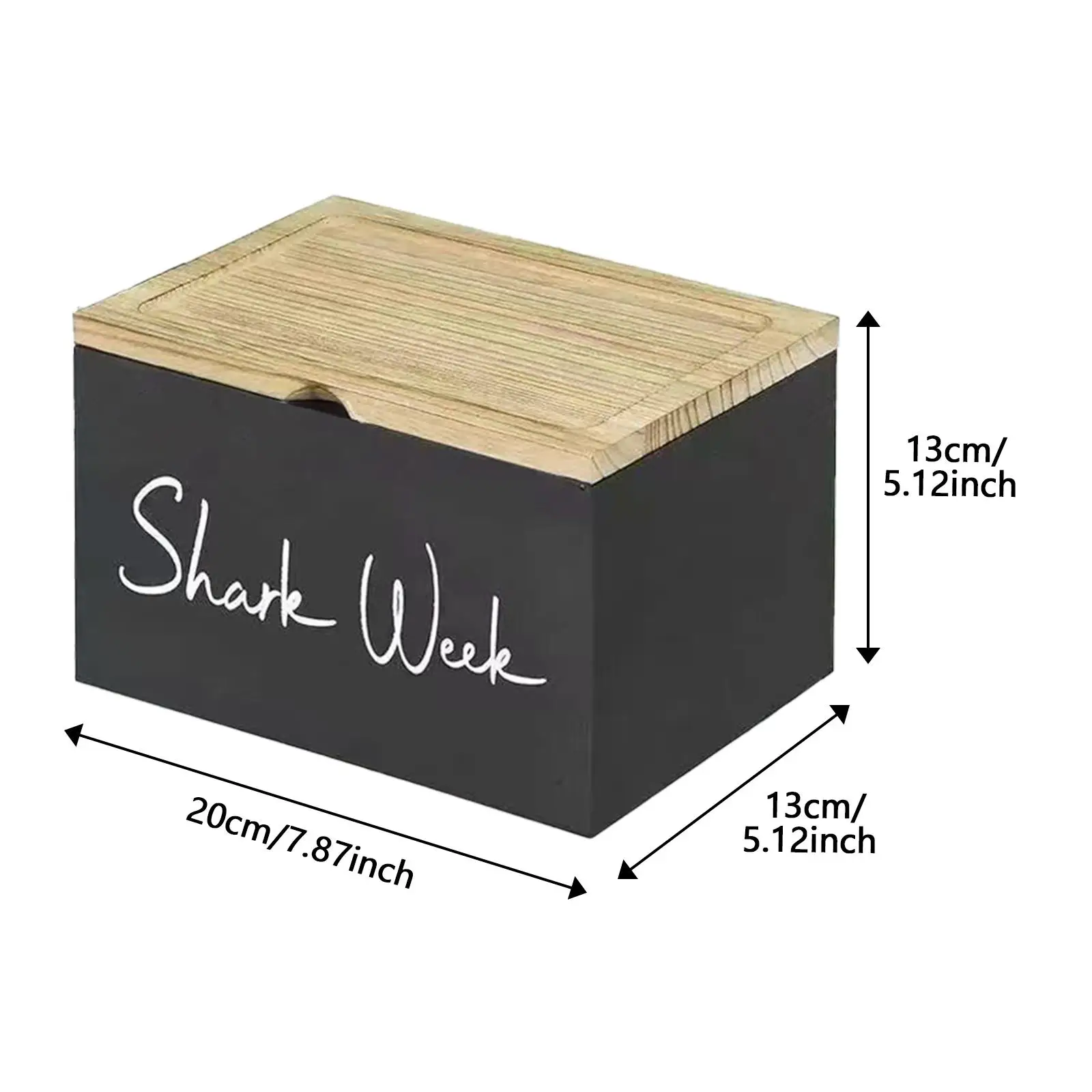 Tampon Holder for Bathroom Farmhouse Hinged Lid Feminine Product Organizer