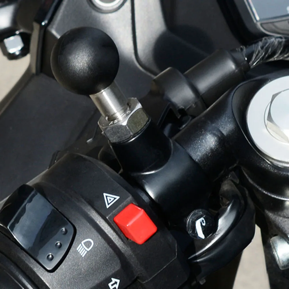 1 Inch M10 M8 Male Thread Mount M10 M8 Screw Ball Head Mount Adapter Motorcycle Handlebar Base Bolt for Motorcycle Phone Holder