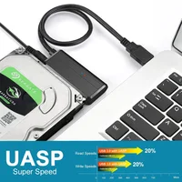 USB 3.0 to SATA Cable Convert Splitter with DC Power Supply Port Up Sata III Data Cord PC 2.5inch HDD Laptop SSD Cable Adapter - Image 5