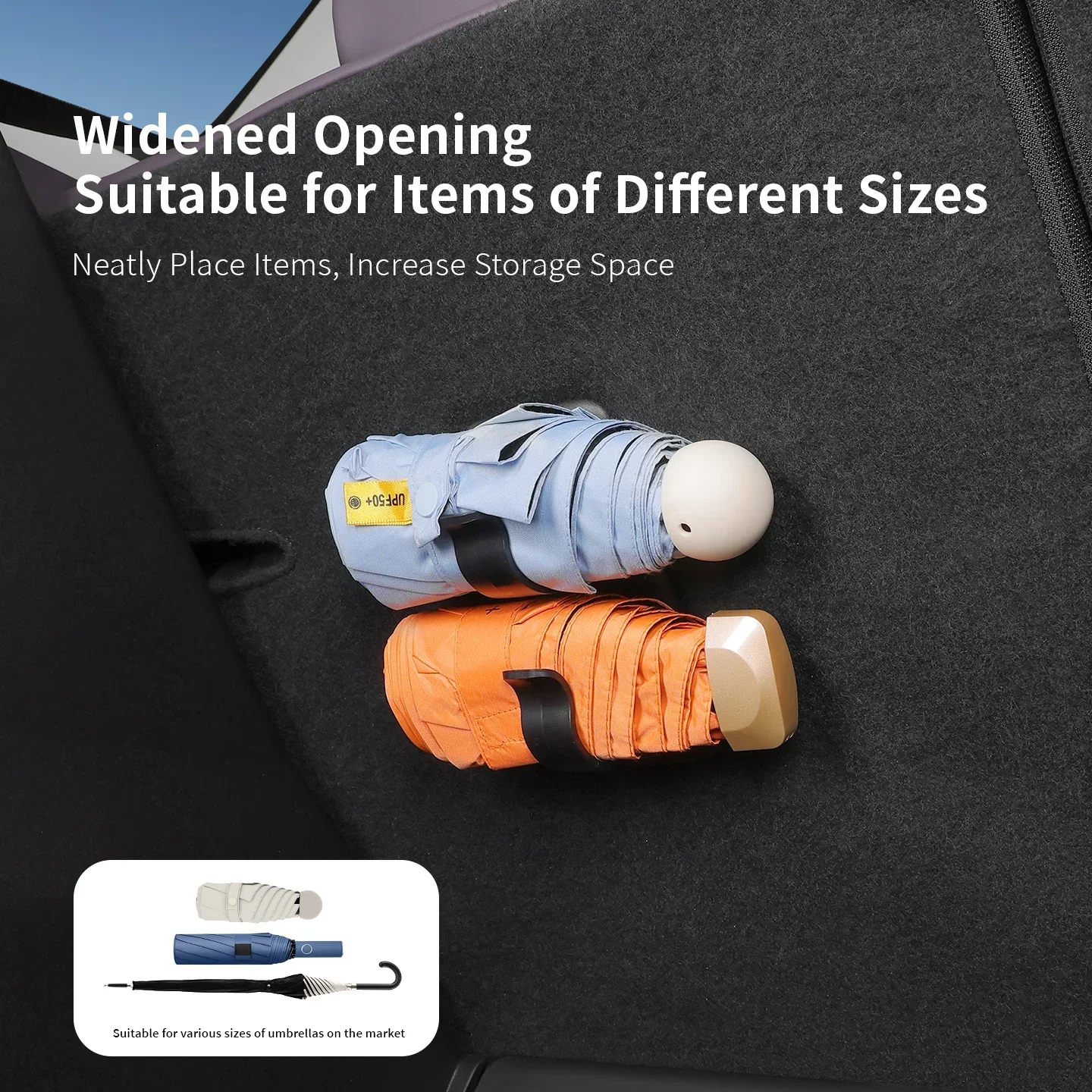 2-piece handbag, car accessories, car hanger, internal storage, car umbrella hook, umbrella holder, universal luggage hook