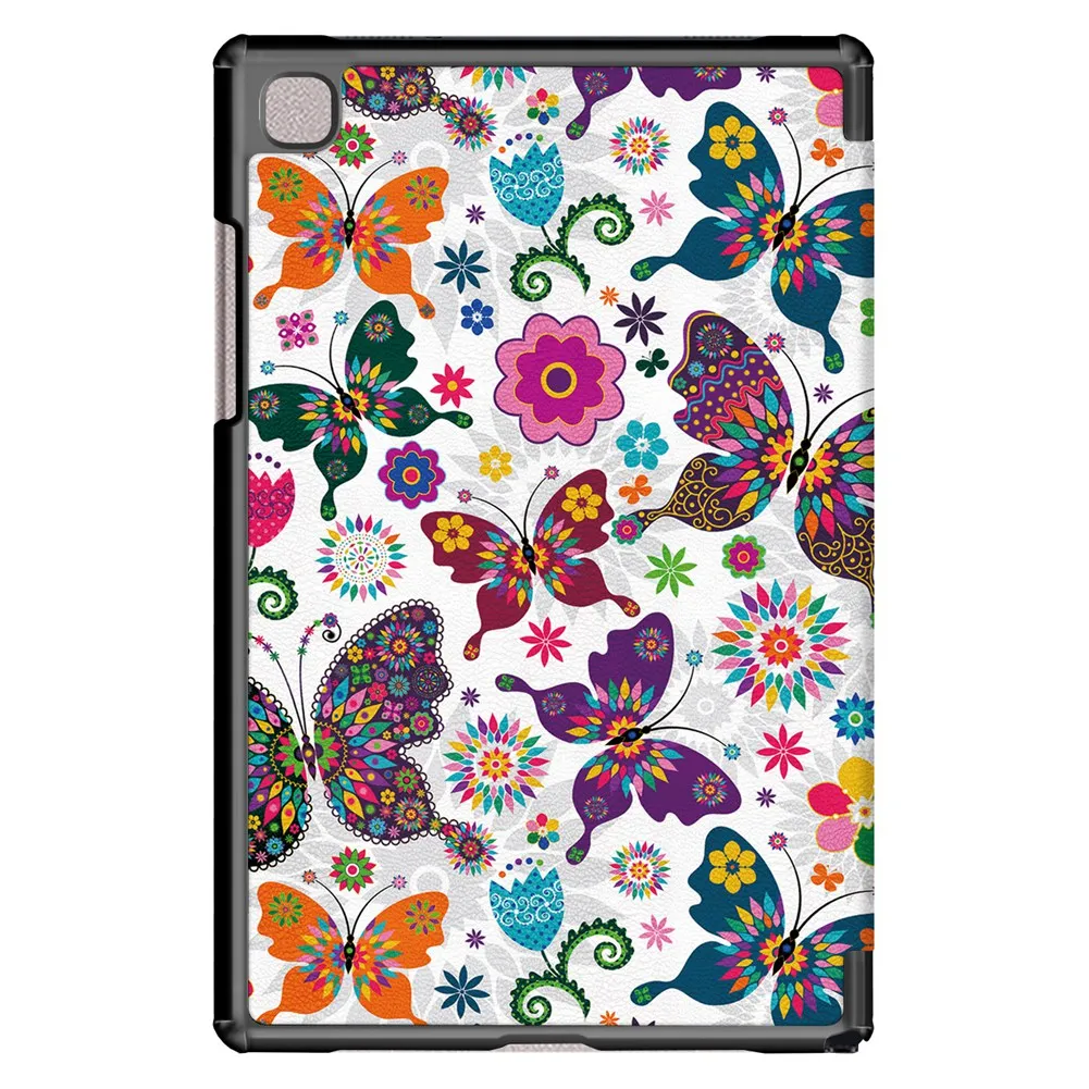 Custodia Protettiva Tri-Fold Verniciata Custodia In Pelle Per Tablet Pc Custodia Protettiva Anti-Caduta Adatta Per Samsung Tab A7
