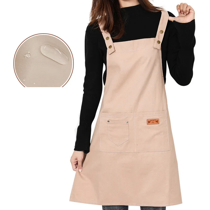 

1 pcs Korean Worker Clothes Cake Coffee Shop Attendant Kitchen for Woman Man Couples Uniform Suit Collar Apron Customized Logo