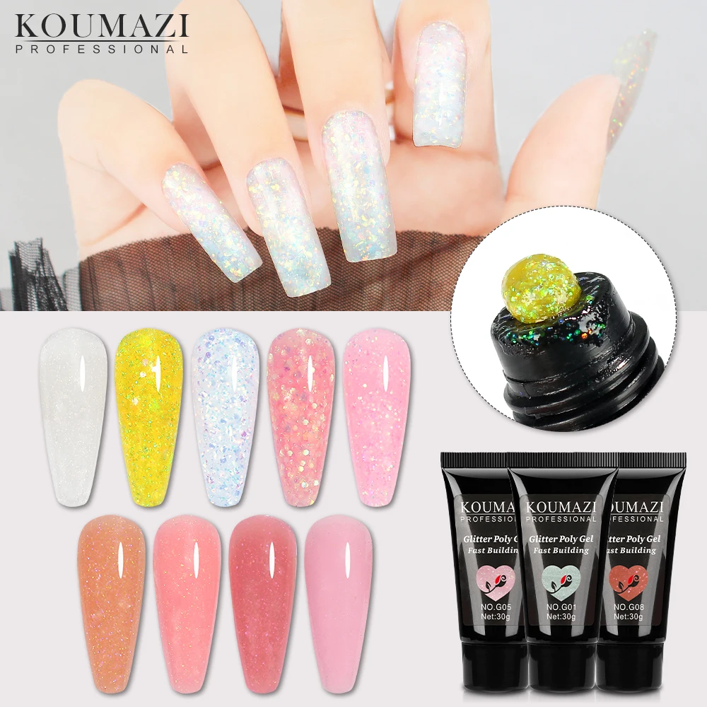 GetUSCart- Modelones Poly Nail Gel Kit 60Pcs, 6 Colors Pastel Nude Blue  Yellow Nail Extension Gel Kit with Nail Lamp Summer Bright Colorful Nails  Manicure Decorations Nail Art Gifts