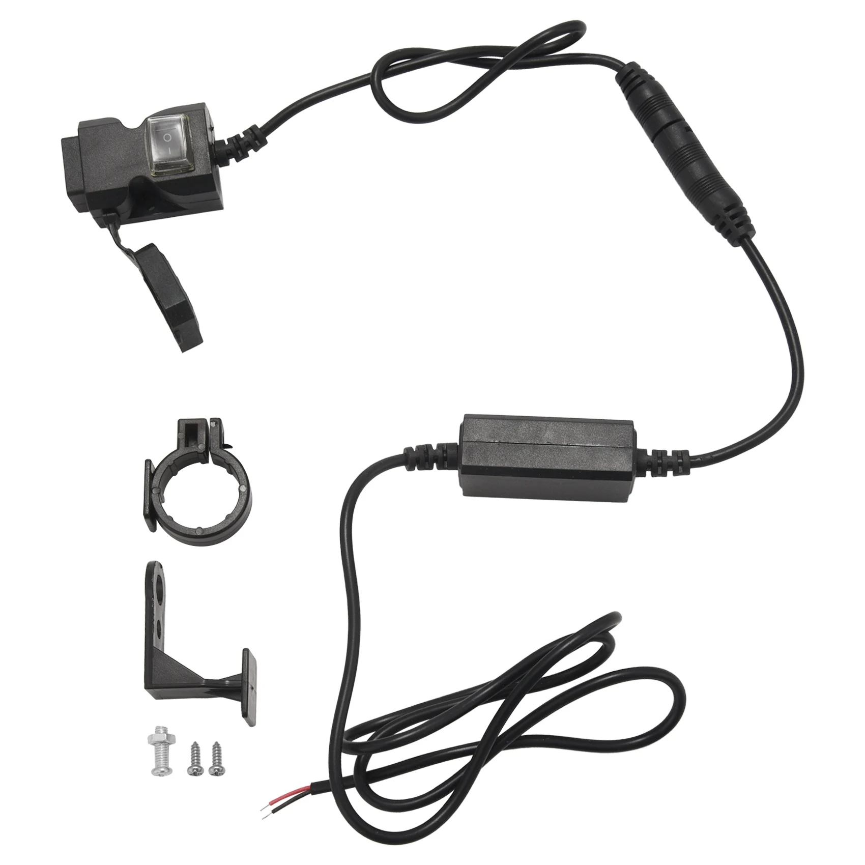 

12V Waterproof Motorbike Motorcycle Dual-USB Charger Power Socket Adapter