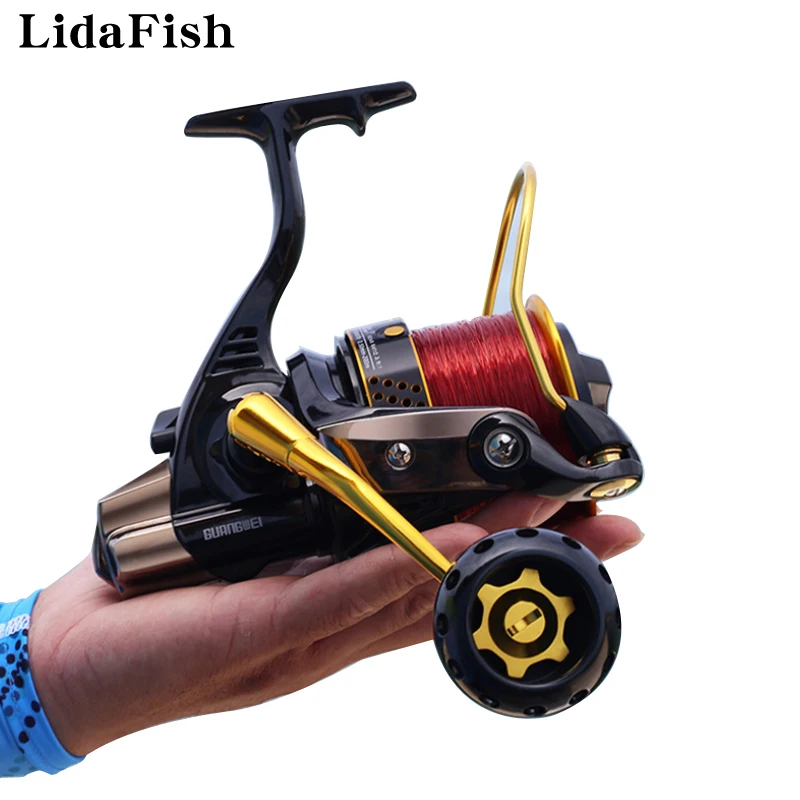 

LIDAFISH New 8000/10000/12000 SR-Series Oversized Spinning Fishing Reel 6+1BB Saltwater Distant Reel Pesca