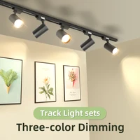 Track Light COB Spot Led 220V Rail Lighting LED Clothing Store Rail Spot Lights Set Fixture Ceiling Lamp for Kitchen Living Room 1