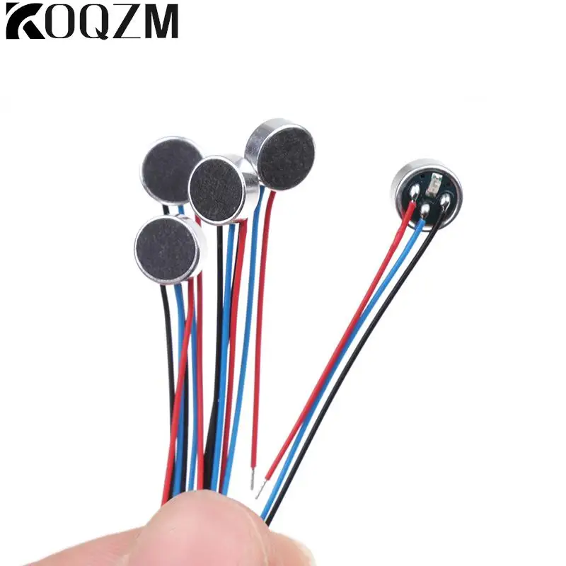 5Pcs 6x2.5mm 6025 MIC Capsule Electret Condenser Microphone With Wire