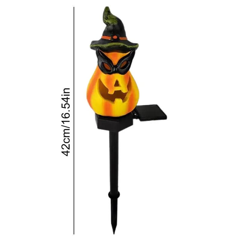 Pumpkin Solar Lights Halloween Outdoor Solar Light Decorations Festive Powered Pumpkin Decor Sturdy Path Lights
