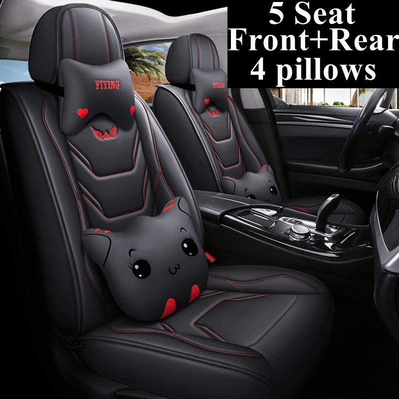 

Полный комплект кожаных чехлов на автомобильные сиденья для Kia Carnival Ceed Cerato K2 K3 K4 K5 Optima Picanto Rio 3 Shuma Soul Sportage