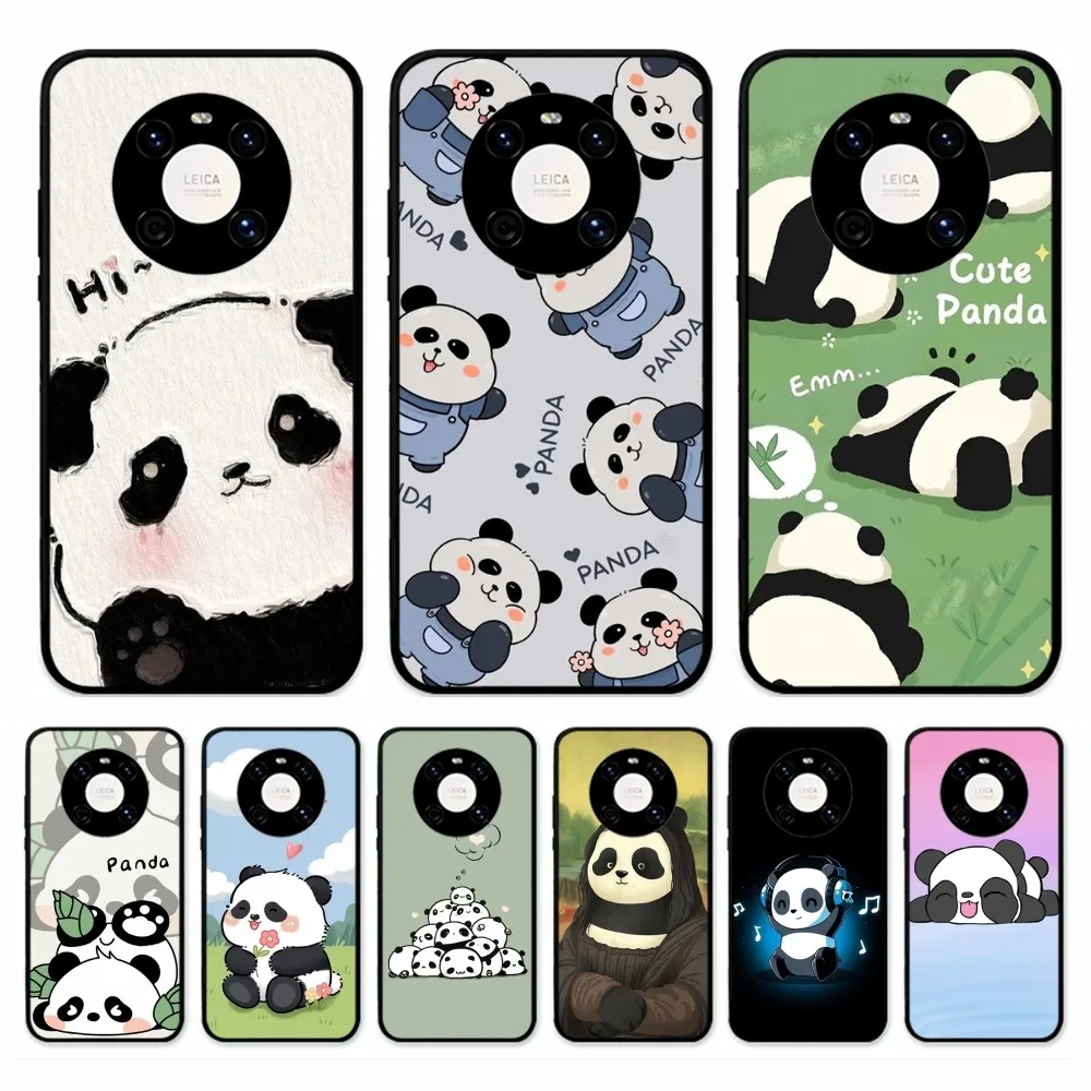 Funny Panda Cute Phone Case Per Huawei Mate 10 20 30 40 50 Lite Pro Nova 3 3I 5 6 Se 7 Pro 7Se