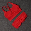 TRY TO BN Fitness Yoga Shorts Sets V Back Women's Tracksuit Sports Bra High Waisted Sportswear Workout Running Cycling Gym Suits 2