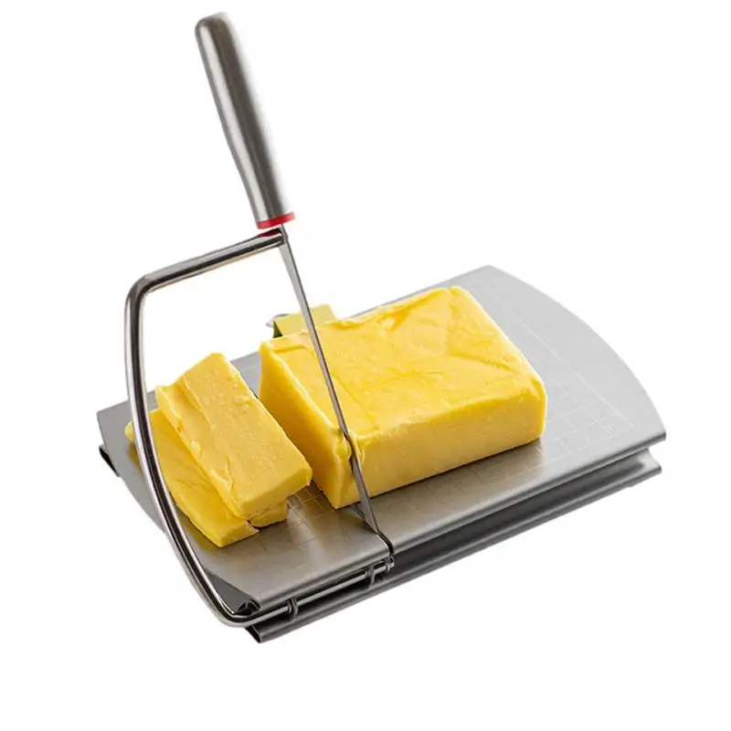 

Cheese Slicer Nonslip Manual Butter Cutting Board With Suction Base Kitchen Gadgets For Slicing Block Cheese Butter Ham Sausage