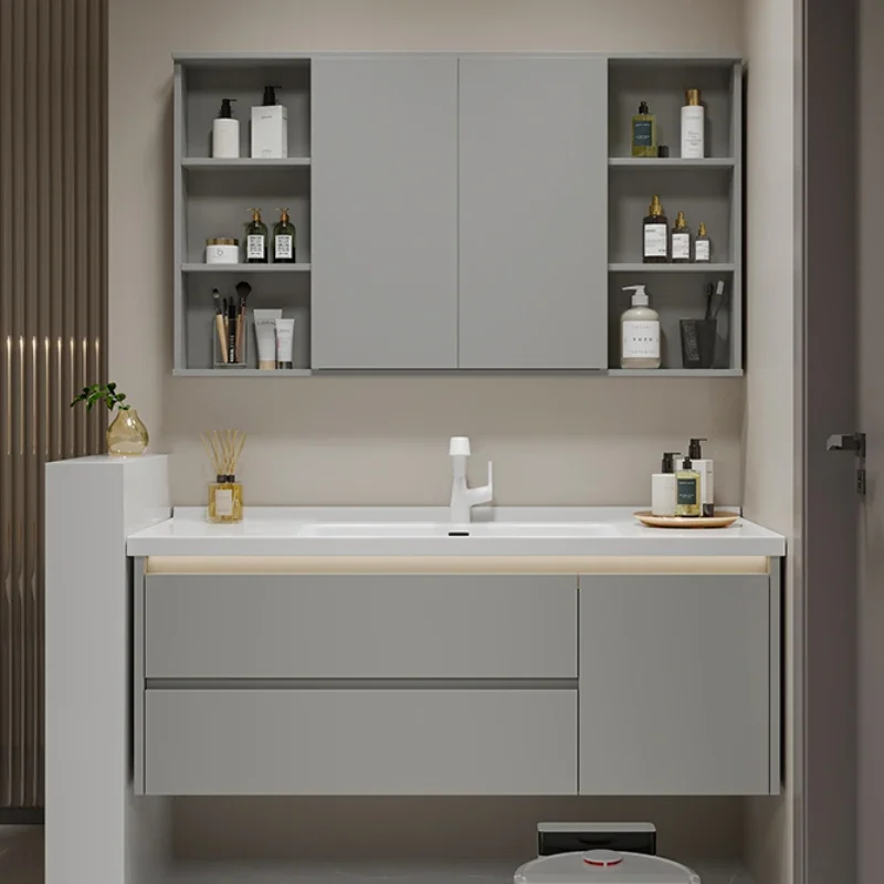 

Perfume Bathroom Cabinet Mirror Modern Toilet Drawer Shelves Bathroom Cabinet Storage Display Bedroom Gabinete Salon Furniture