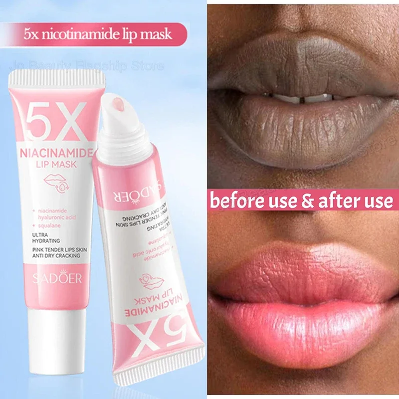 Baume à lèvres foncé éclaircissant, masque mélanine, brillant, exfoliant, traitement rose, réduit les lignes des lèvres, améliore la sécheresse, hydratant 1 Baume à lèvres foncé éclaircissant, masque mélanine, brillant, exfoliant, traitement rose, réduit les lignes des lèvres, améliore la sécheresse, hydratant 1