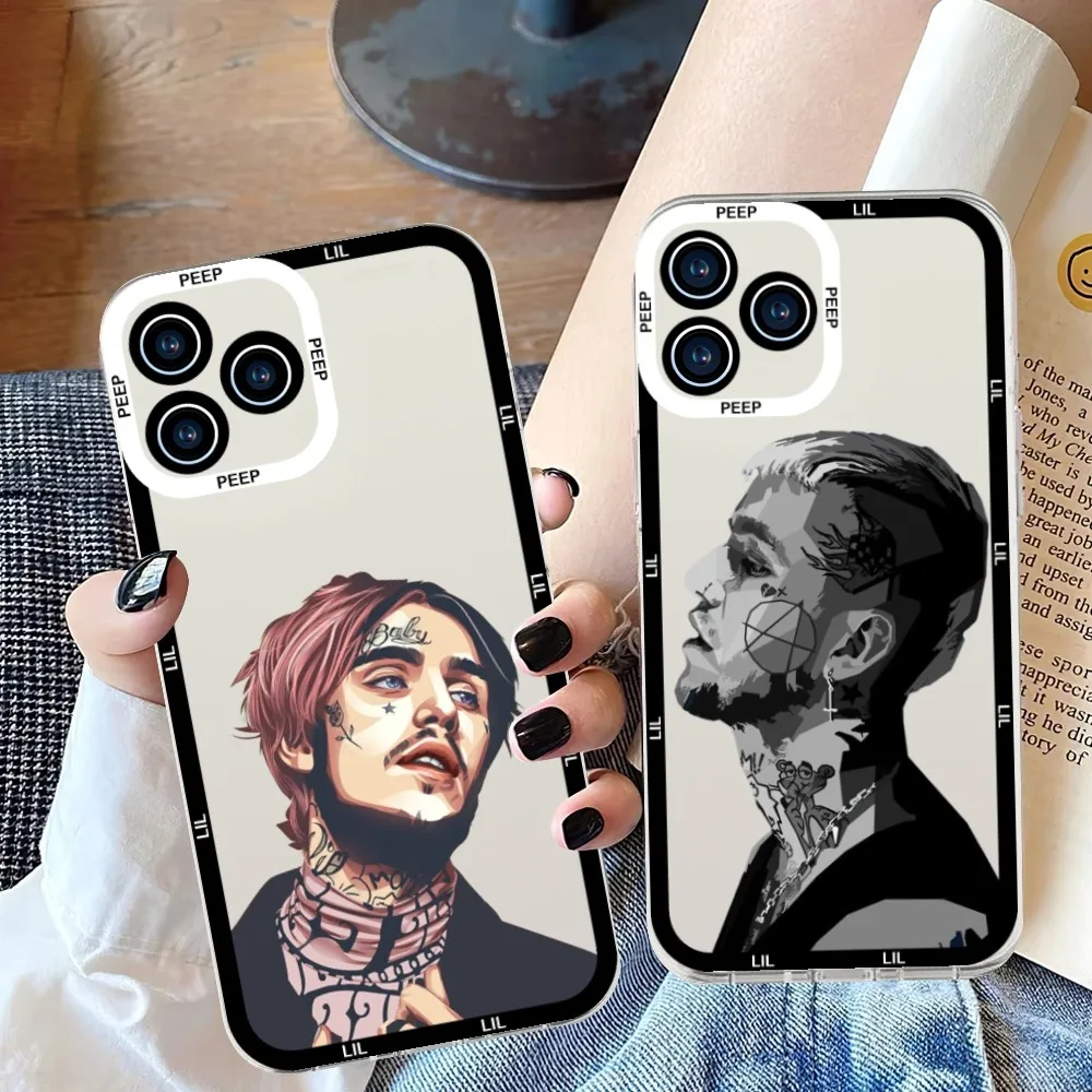 Custodia Per Telefono Rapper L-Lil P-Peeps Per Samsung S 23 22 21 20 Custodia Trasparente Ultra Plus Lite