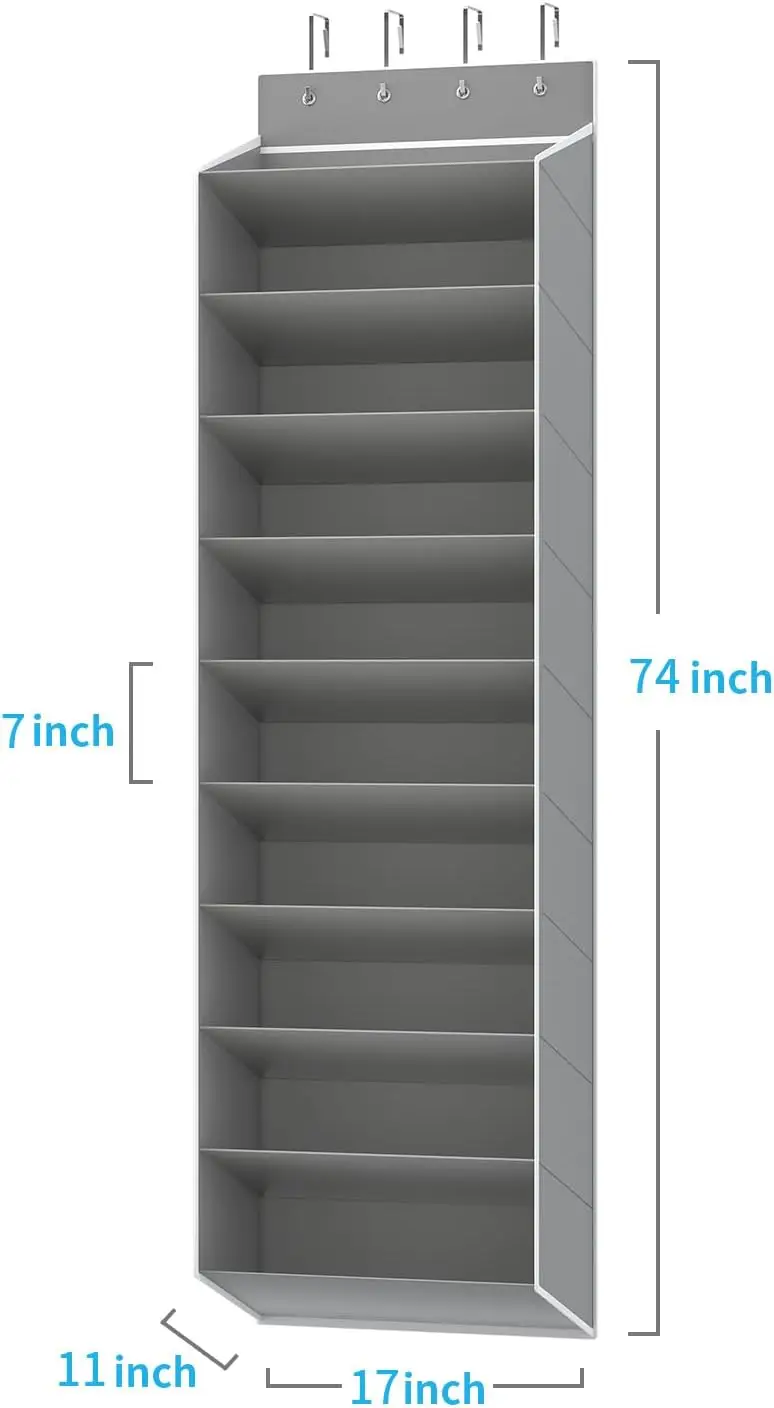 Zapatero Colgante para Puerta de 10 Niveles S8a9a72ab9a004b8692c460f336fb390cX