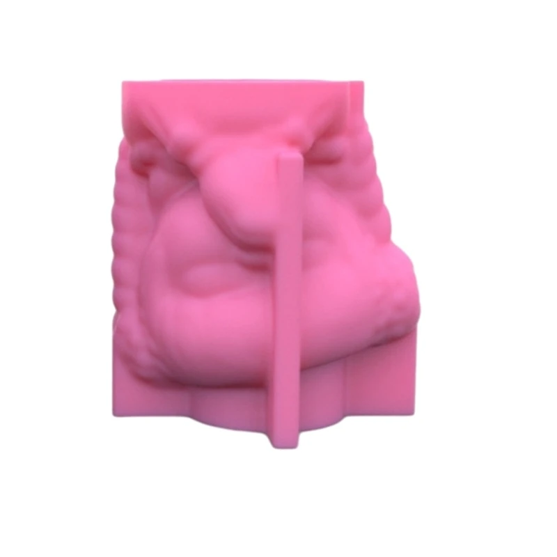 Prayer Girl Pen Holder Pot Silicone Mold Epoxy Resin Mold Table Ornament Mold