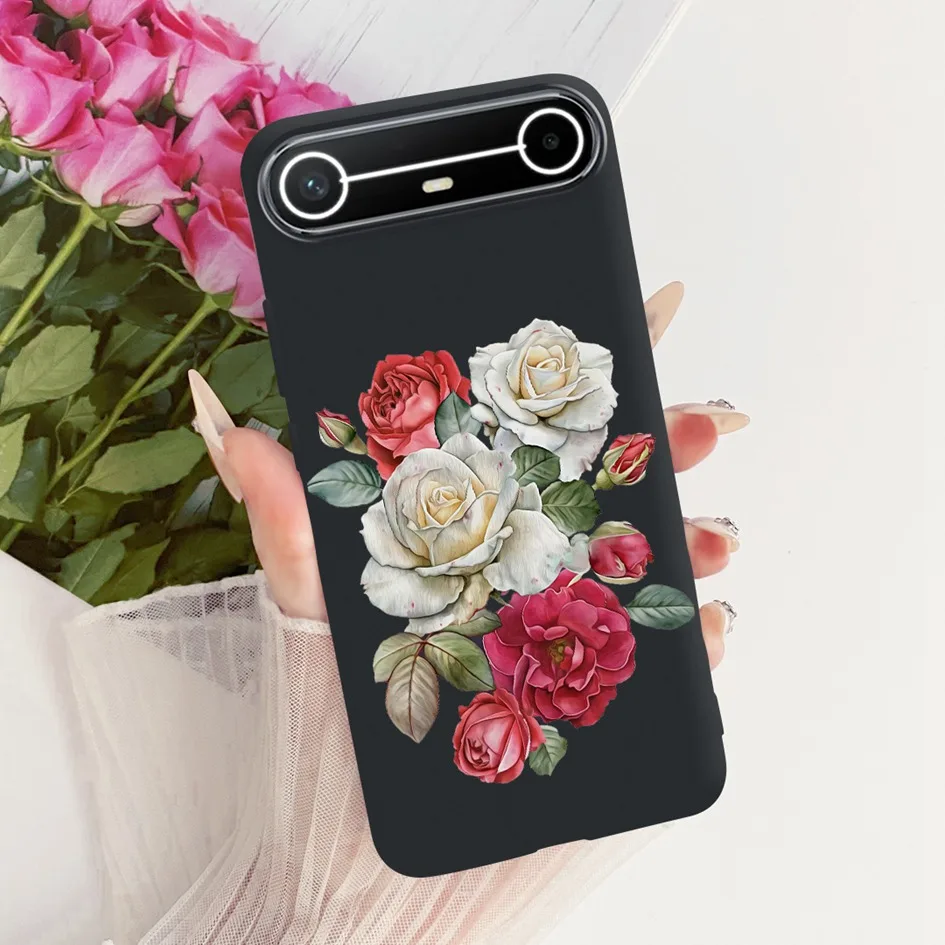 New Fashion Flower Bowknot Soft Silicone Protective Bumper Case - Slim Design