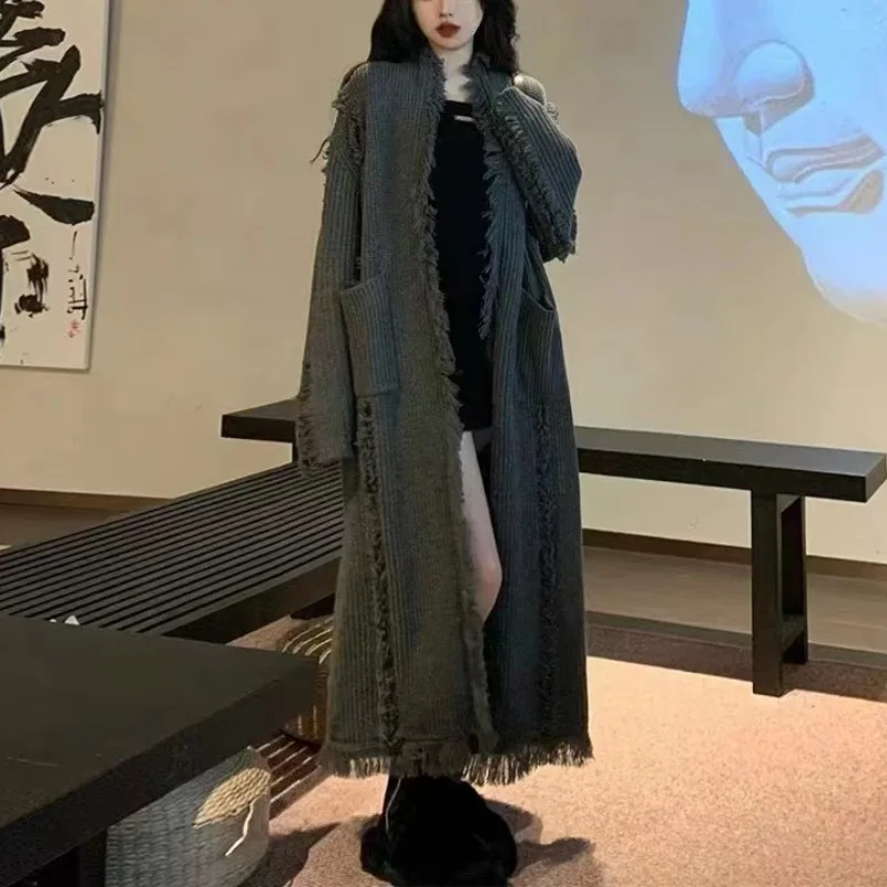 Women Autumn Winter Knitted Sweater Cardigan