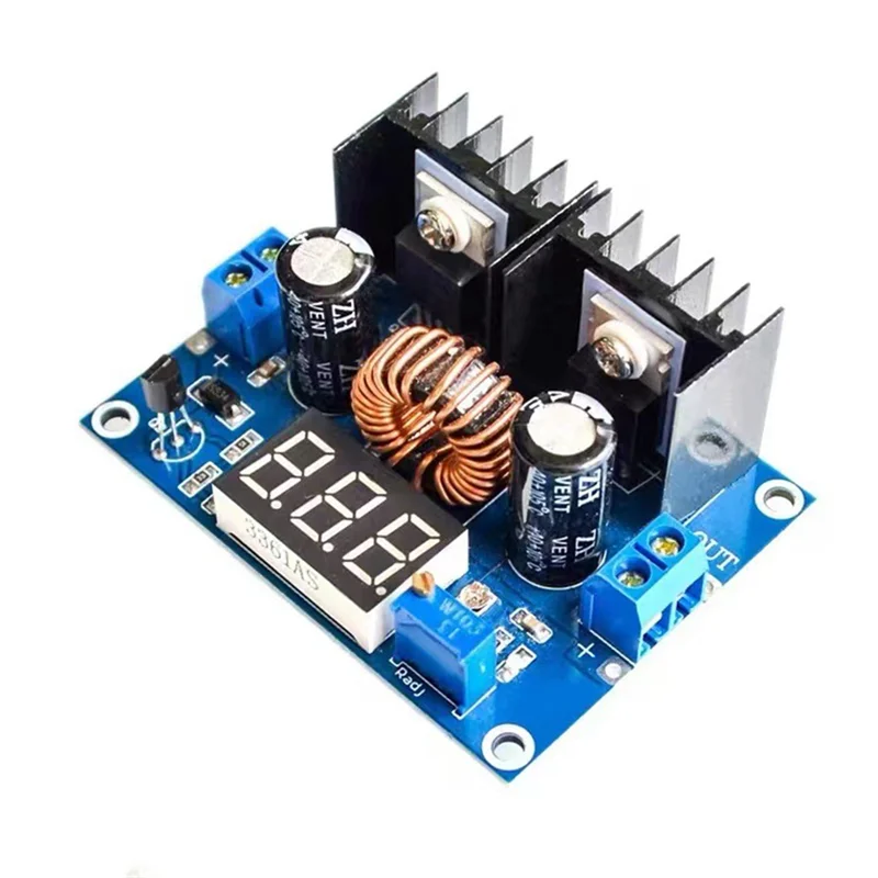 A40I LED 전압계 PWM 조정 가능한 4-38V 1.25-36V 스텝 다운 보드 모듈 XL4016 8A 250W DC-DC 전원 드롭 모듈