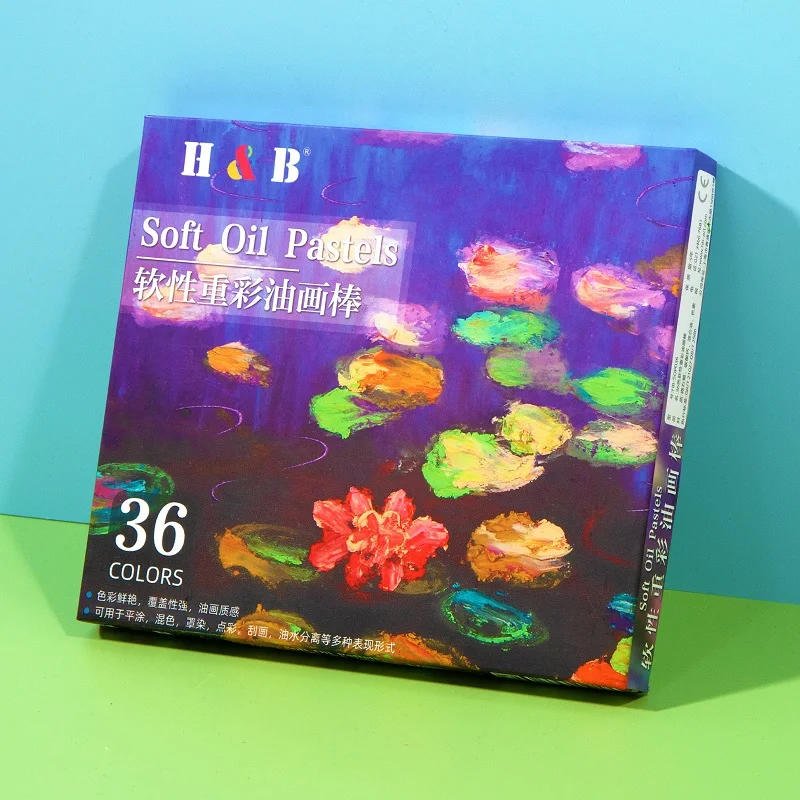 Super Soft Heavy Color Oil Painting Stick Set Students Art Stationery Supplies Classic 24/36 Colors Can Create Diverse Paintings