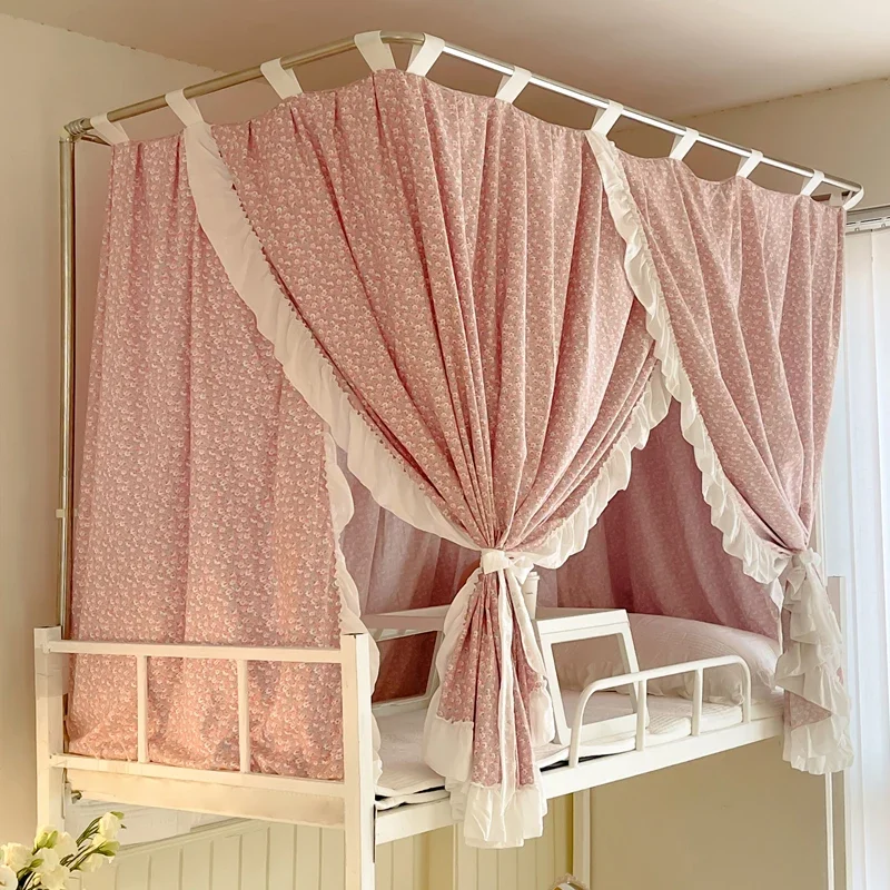 

Thickened U-shaped support for student dormitory mosquito nets, with integrated bed curtains above and below. Han Princess style