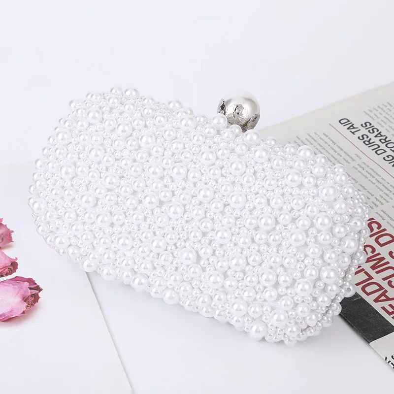 Handcrafted Pearl Evening Bag Image 5