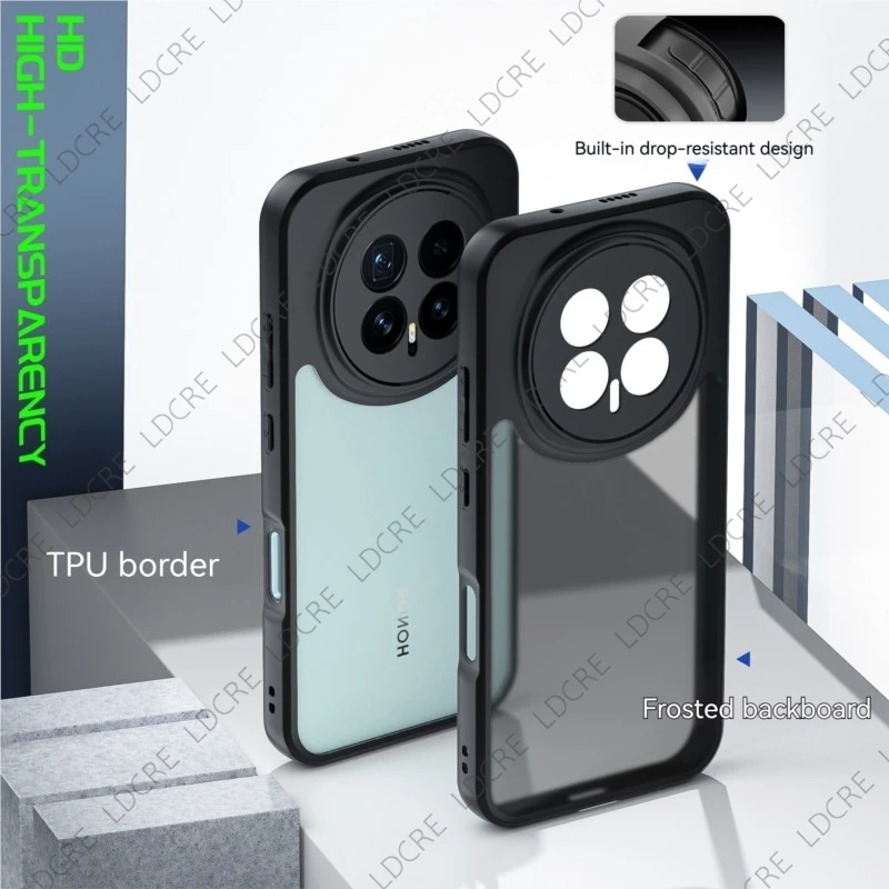 Enhanced Product Title: Premium Anti-Shock TPU Case with Black Frame