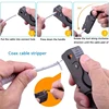7Pc Coax Cable Crimper Coaxial Compression Tool Kit Wire Stripper With F RG6 RG59 Connectors Stripper Crimping Pliers 3
