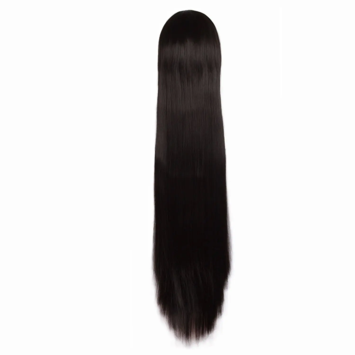 40 Inch 100 cm Black Long Straight Cosplay Costume Wig Fashion Party Synthetic Wig,synthetic wig