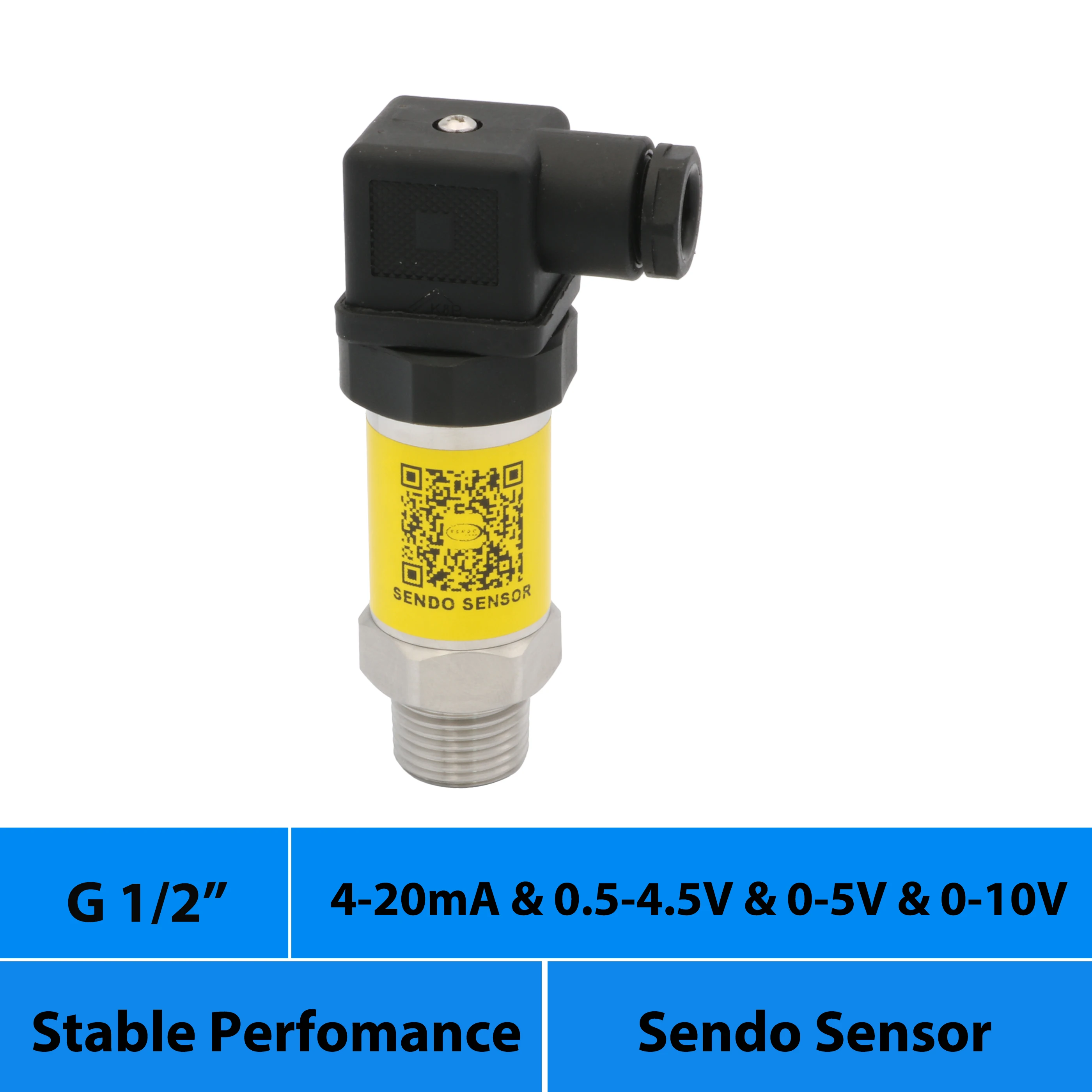 4 20 mA 0 20mA 0.5 4.5 V 0 5 V 10 output pressure sensor transmitter 1bar 600kpa 4 bar 10bar 30 mpa 40mpa gauge g 1/2 thread