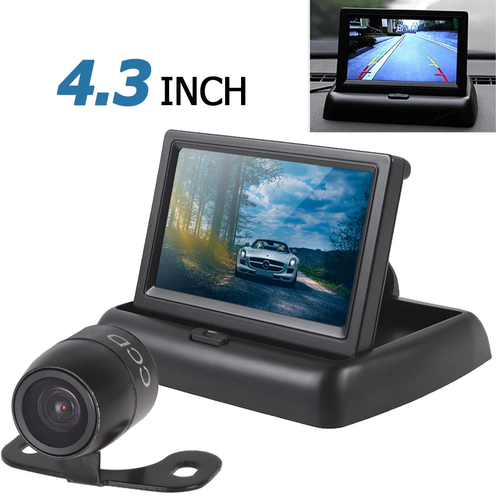 

Автомобильный монитор заднего вида TFT LCD + Водонепроницаемая 420 TVL 18 мм объектив парковочная камера заднего вида 2-канальный вход NTSC /PAL для авт...