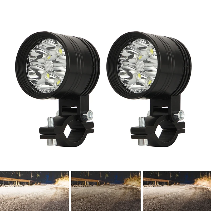 Faretto Per Faro A Led Per Moto 2 Pezzi Per Bmw R1200Gs Adv F800Gs F650 K1200S Led Faro Ausiliario Led Moto Lampada Di Montaggio.