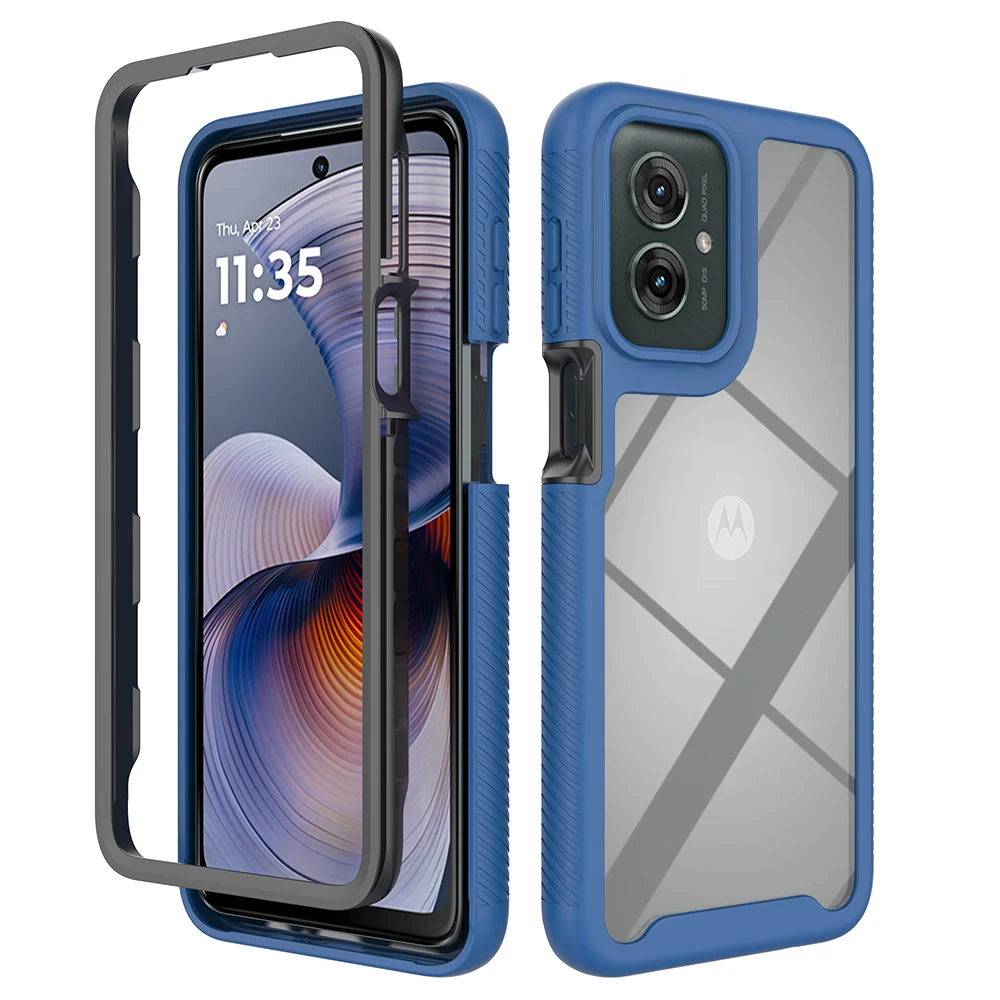 Armor Defend Shockproof Phone Case with Hard PC Frame and TPU Shell
