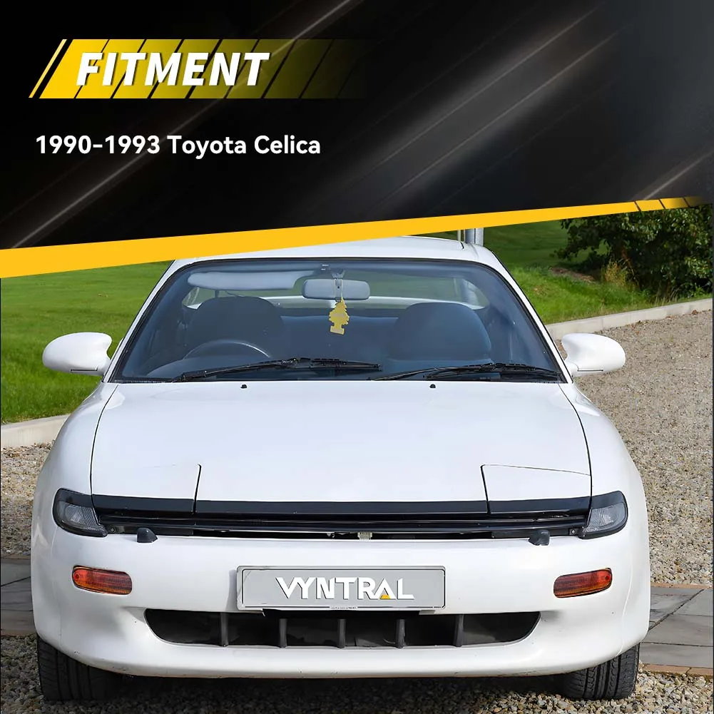 2Pcs 1990 1991 1992 1993 Toyota Celica 앞 범퍼 주간 주행등 방향 지시등 주차등 커버 전구 없음