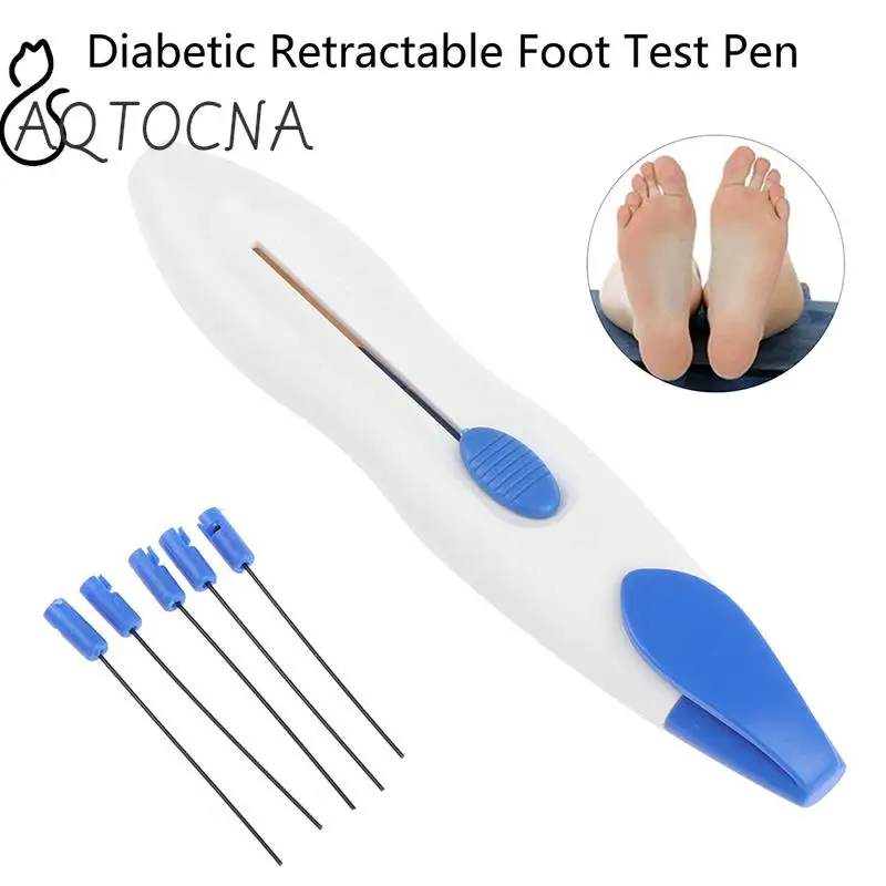 5pcs/Set Diabetic Monofilament Tester Retractable Foot Test Pen